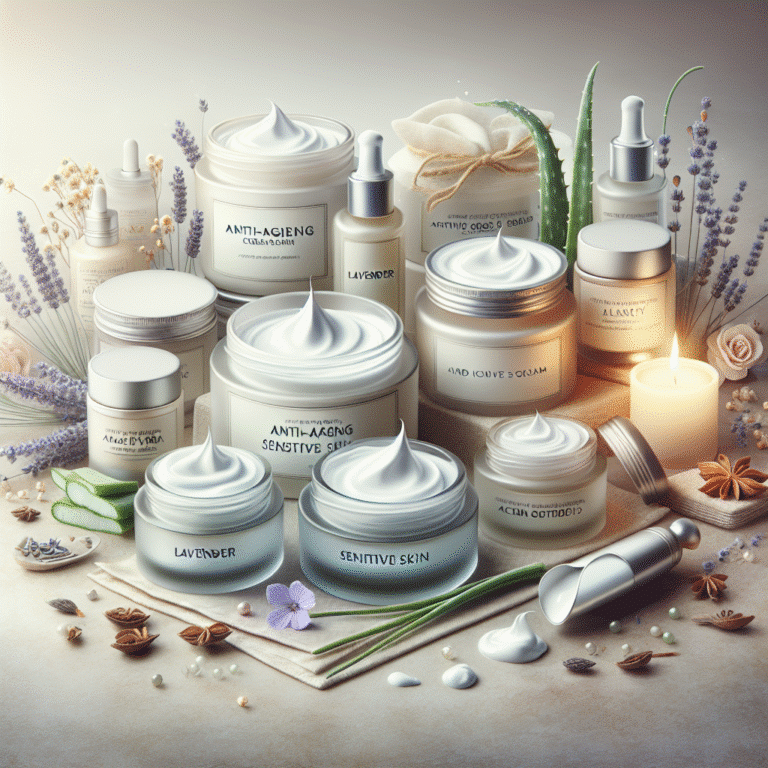 avaliação de cremes anti-idade para pele sensível