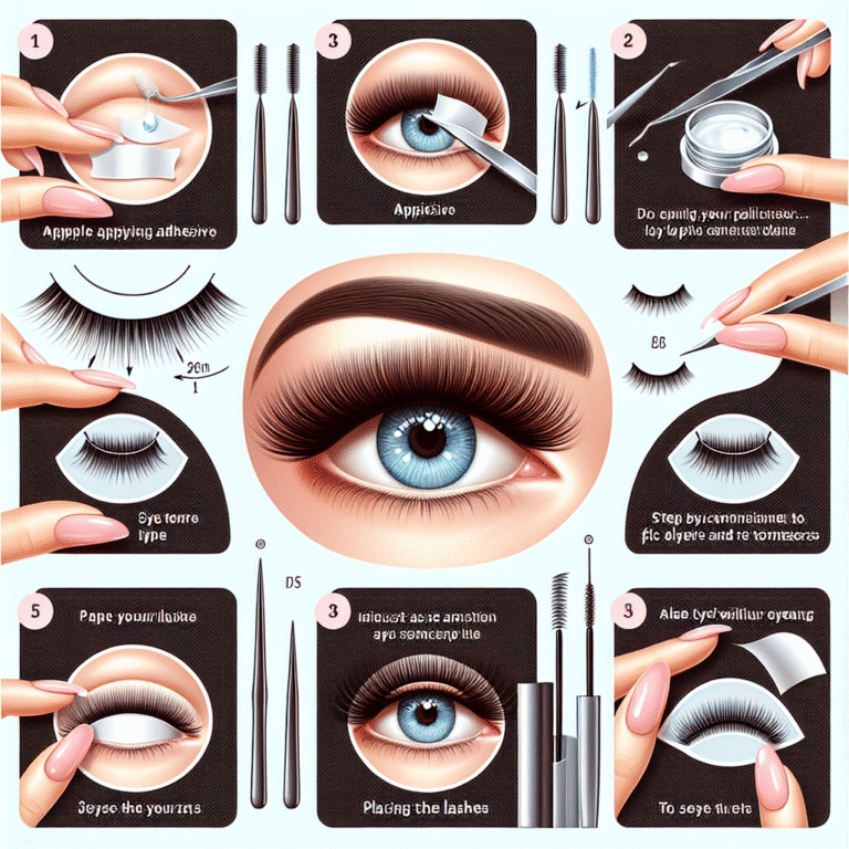 como aplicar cílios postiços corretamente