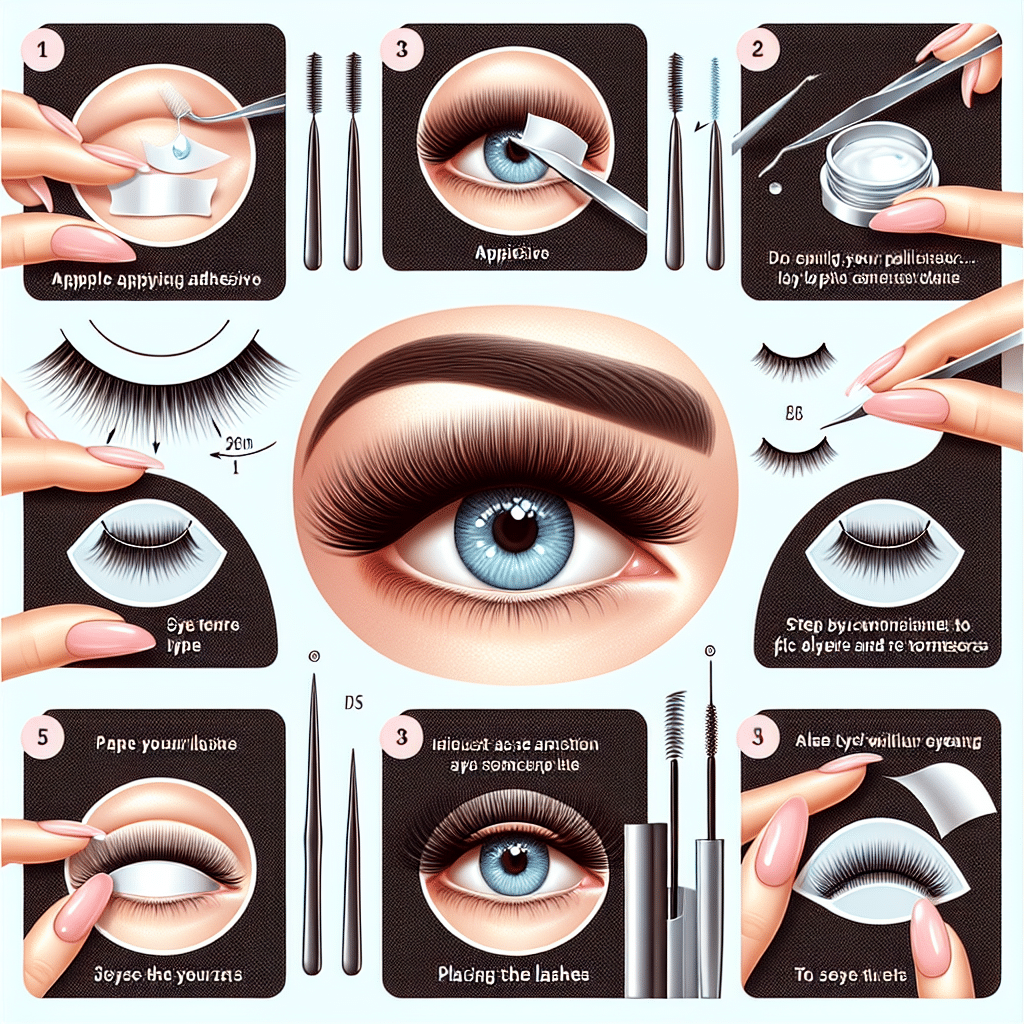 como aplicar cílios postiços corretamente